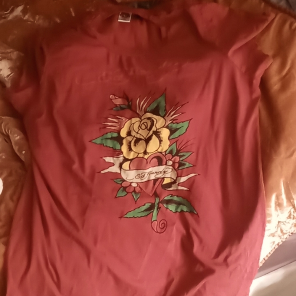 Maroon Ed Hardy t-shirt